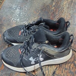 Under Armour Black and White Running Shoes